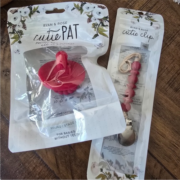 NWT Reddish Pink Ryan & Rose Cutie PAT and Cutie Clip Set - Picture 7 of 9